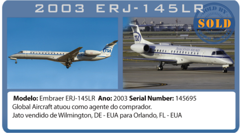 Jato 2003 Embraer 145LR vendido pela Global Aircraft 