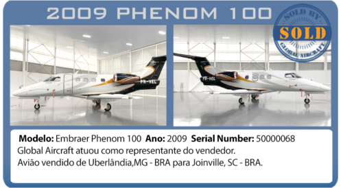 Jato 2009 Phenom 100 vendido por Global Aircraft