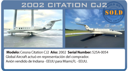 Jet 2002 Cessna Citation CJ2 vendido por Global Aircraft