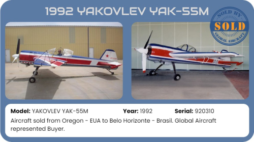 1992 YAKOVLEV YAK-55M sold by Global Aircraft.