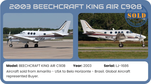 2003 BEECHCRAFT KING AIR C90B sold by Global Aircraft.
