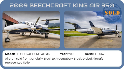 2009 BEECHCRAFT KING AIR 350 sold by Global Aircraft.
