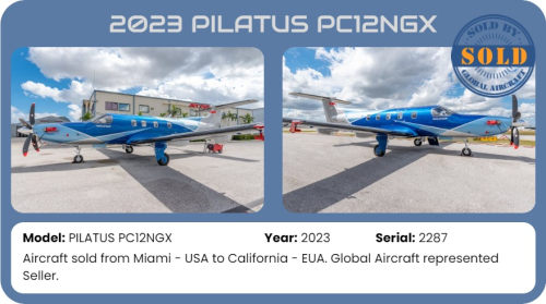 2023 PILATUS PC12NGX sold by Global Aircraft.